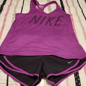 Nike Tank and running shorts